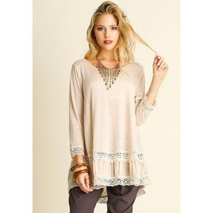Umgee Lace Detail Top